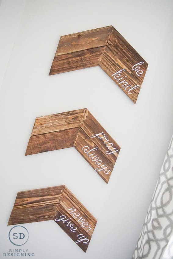 Customizable Chevron Arrow Wall Decor