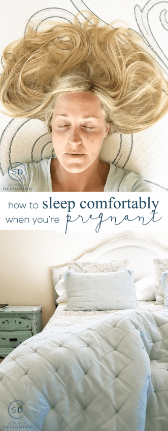How to Sleep Comfortably While Pregnant - I am sharing my tips and tricks for getting a good nights sleep while prego