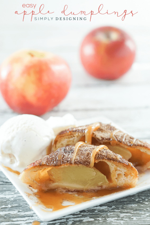 Easy Caramel Apple Dumpling Recipe - this is such an easy recipe and makes amazing dumplings