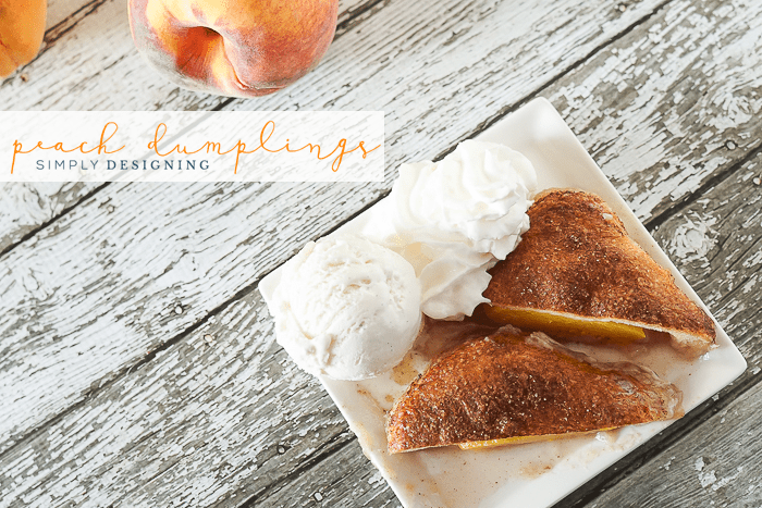 Easy Peach Dumpling Recipe