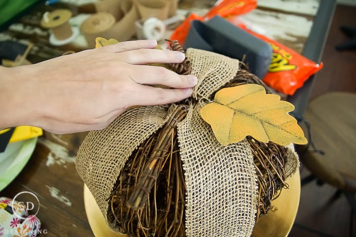 Fall Pumpkin Centerpiece