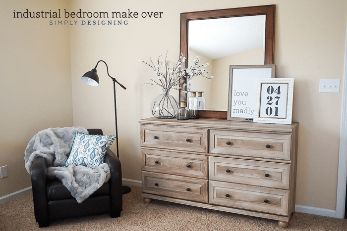 Industrial Bedroom | Industrial Bedroom Make Over | 5 | grey bedside table