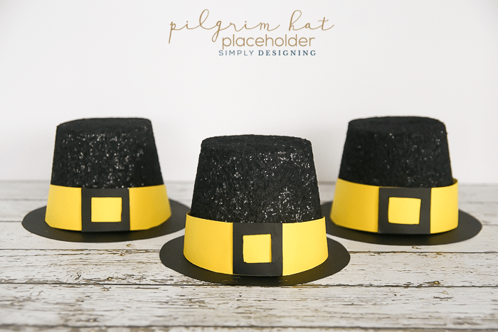 Pilgrim Hat Placeholder a fun Thanksgiving craft | Pilgrim Hat Placeholders | 27 | Free Winter Print