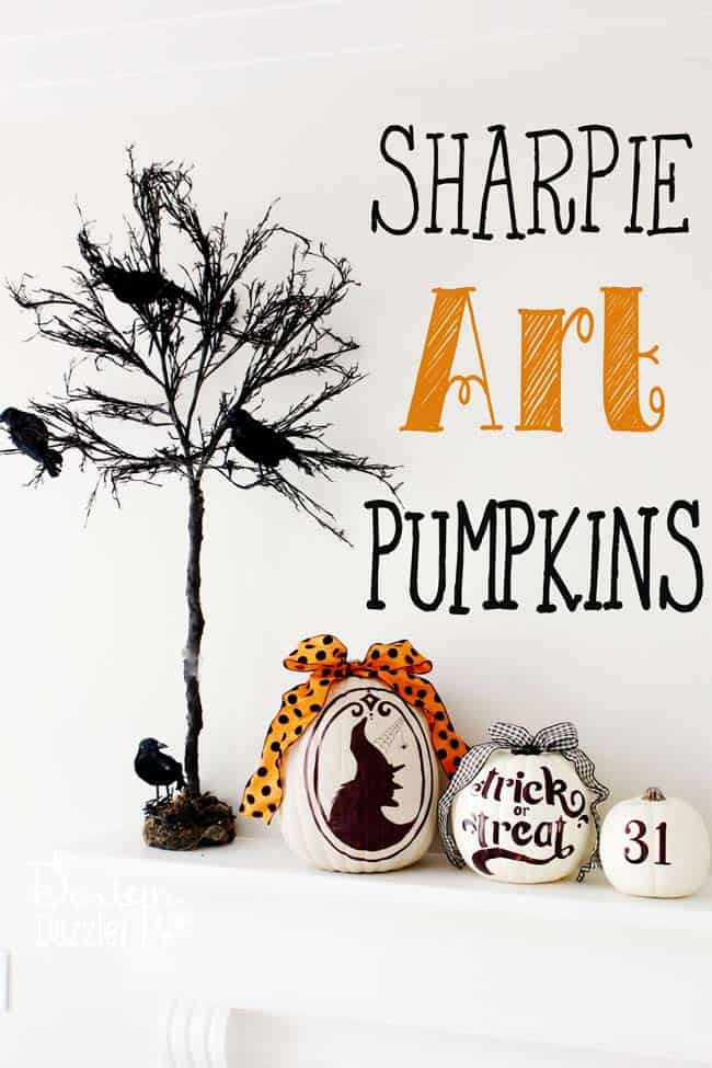 Sharpie Art Pumpkins by Design Dazzle