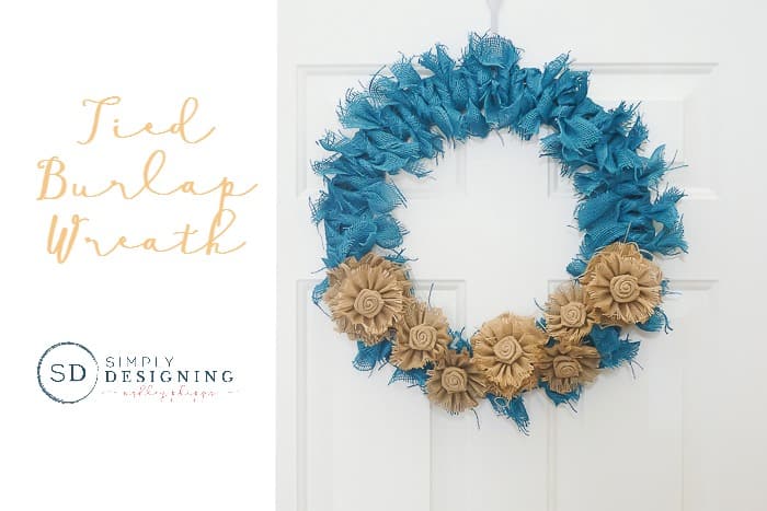 Tied Burlap Wreath Horizontal | Tied Burlap Wreath | 17 | karate belt holder