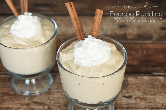 Easy Spiced Eggnog Pudding Recipe