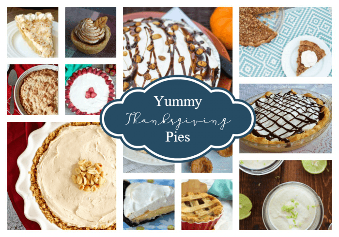 Pies Collage Featured | Yummy Thanksgiving Pies | 25 | teacher appreciation