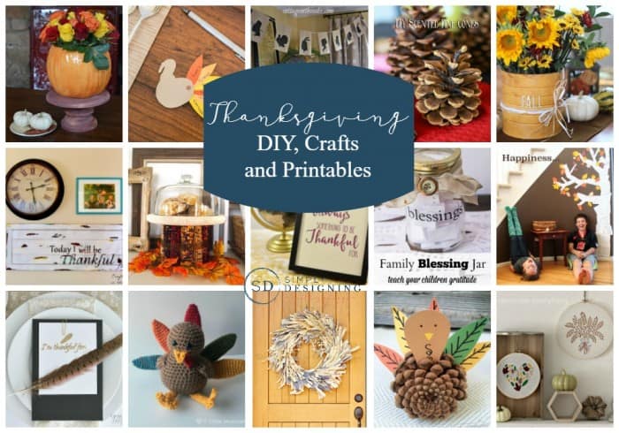 Simply Designing Thanksgiving Round Up | Thanksgiving Crafts, DIYs and Printables | 36 | Fall Printable