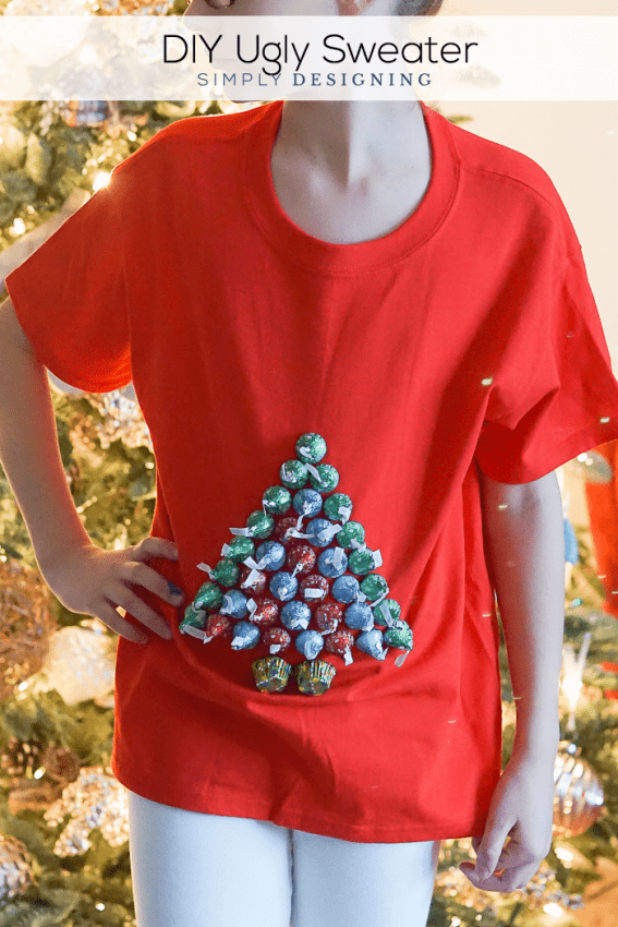DIY Ugly Sweater with Hershey's Kisses
