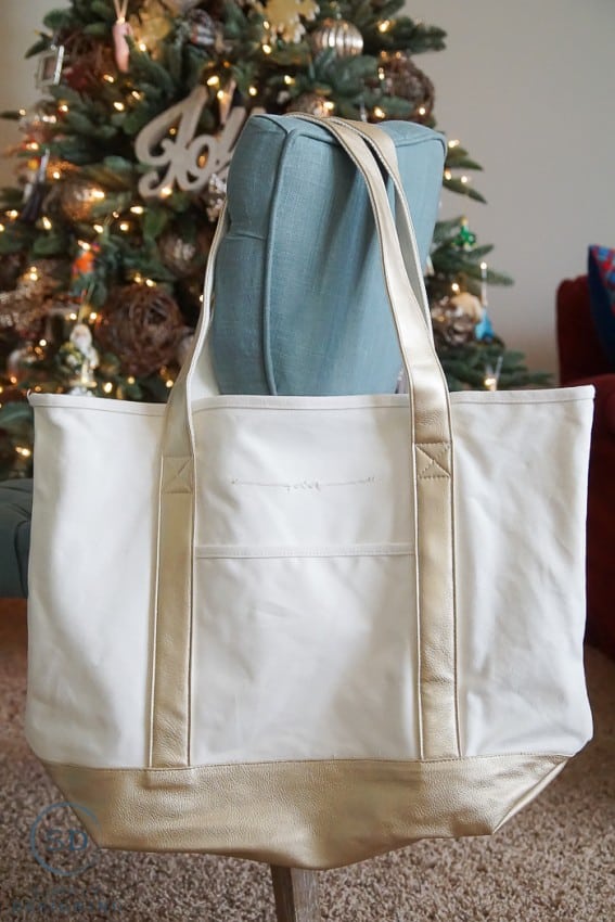 Personalized Gold Tote