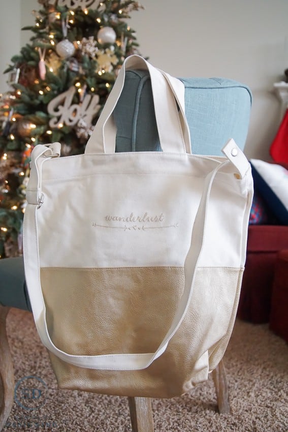 Personalized Gold Tote
