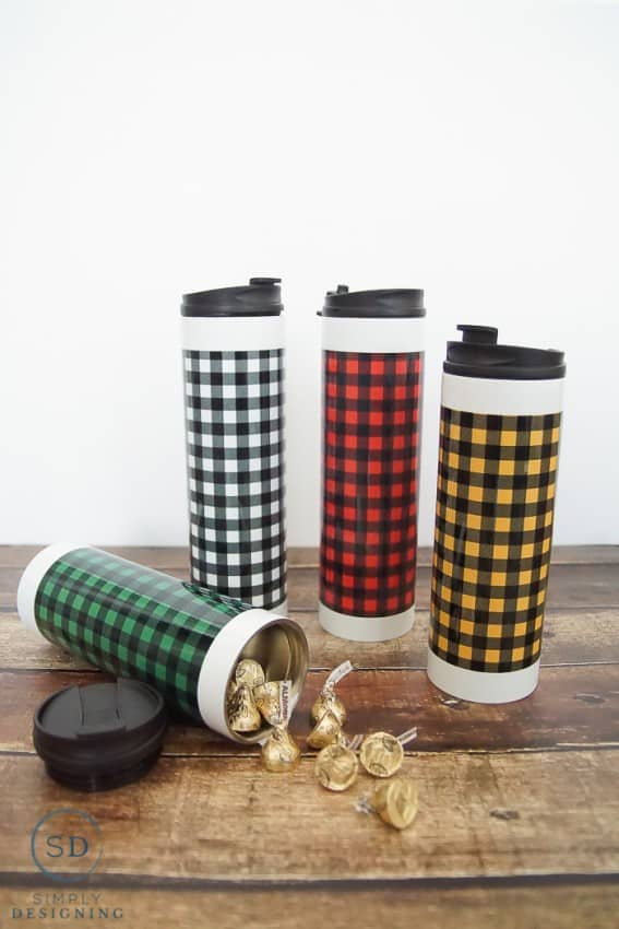 Buffalo Check Stainless Steel Water Bottles