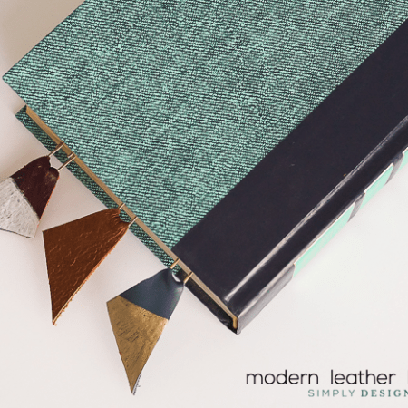 Modern Leather Bookmark