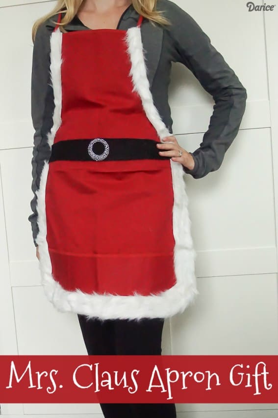 Mrs Santa Claus Apron Gift Darice 1 | DIY Mrs. Santa Claus Apron | 19 | fabric Christmas trees