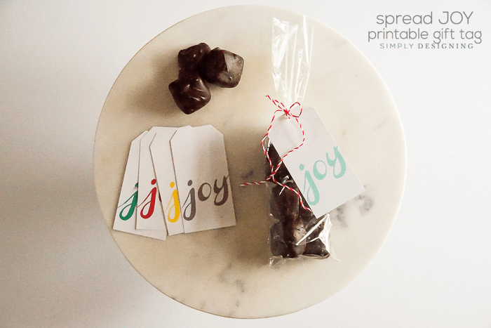 Spread Joy Printable Gift Tag | Spread Joy Printable Gift Tags | 20 | fabric Christmas trees