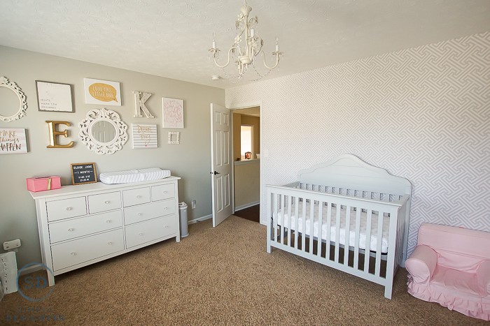 Baby Girls Room Reveal a shared space for two children 00753 Our Girls Shared Bedroom and a Baby Nursery Reveal 1 Girls Shared Bedroom