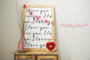 I Love You Printable perfect Valentines Day Print I Love You Printable : perfect print for Valentine's Day 4 things I wish I knew in my 20's