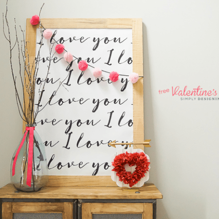 I Love You Printable - perfect Valentines Day Print