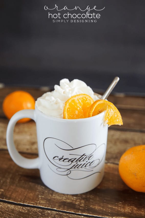 This orange hot chocolate recipe is simple to make and it only takes 2 ingredients! It is creamy, delicious and the perfect hot chocolate for any time.