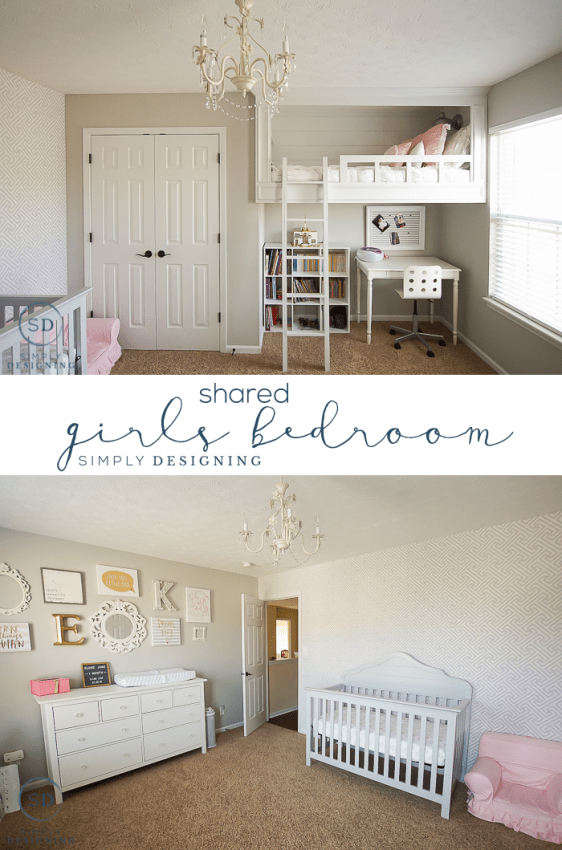 Girls Shared Bedroom and Baby Nursery Reveal
