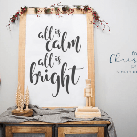 All Is Calm All Is Bright Print - Free Holiday Print