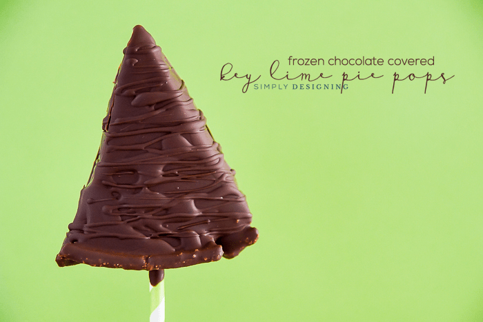 Frozen Chocolate Covered Key Lime Pie Pop Recipe