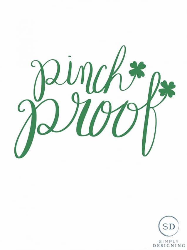 Pinch Proof Hand Lettered Design