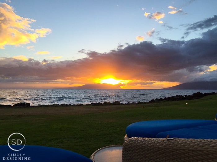 Sunset in Maui Hawaii