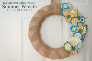 Burlap Summer Wreath Burlap and Paper Flower Summer Wreath 4 DIY Sugar Scrub