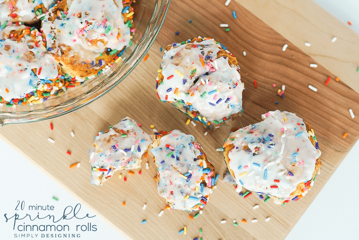 Easy Sprinkle Cinnamon Rolls You Can Make in 20 Minutes