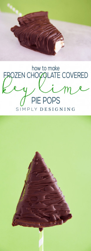How to make Frozen Chocolate Covered Key Lime Pie Pops
