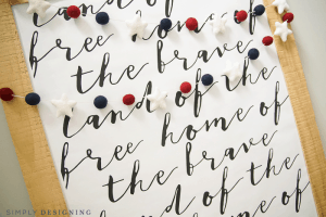 Land of the Free Home of the Brave FREE Print Free Patriotic Print made with Beautiful Typography 2 floral print