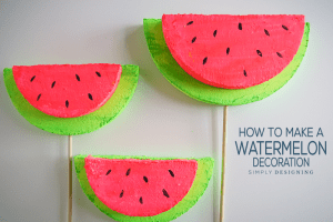 watermelon decoration How to Make a Watermelon Decoration 4 set up a silhouette cameo