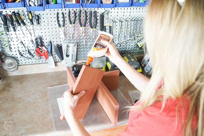 glue end table together