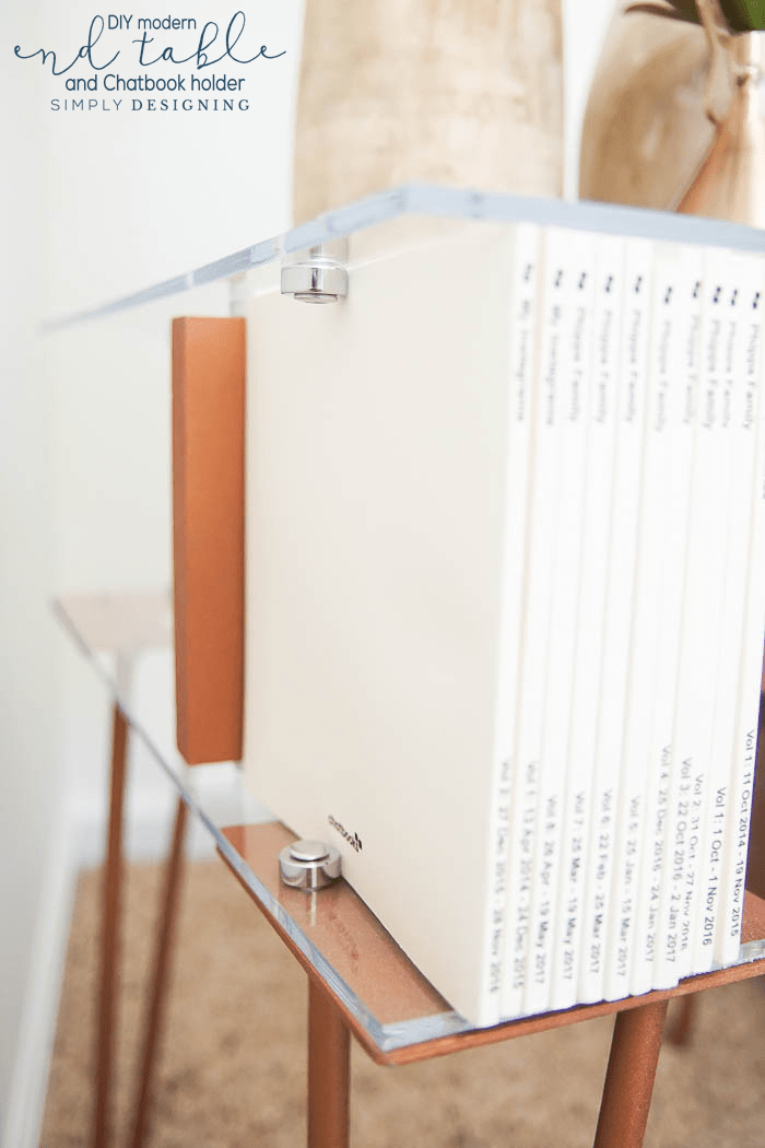 chatbook storage - chatbook holder - photobook storage - photobook holder - invisible bookends