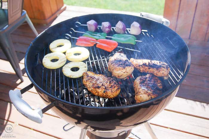 Citrus Chili Chicken with Grilled Pineapple Salsa