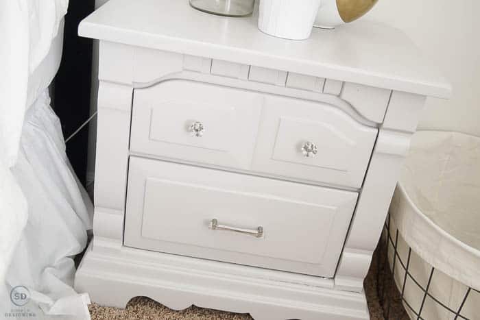 Painted Grey Bedside Table For The Master Bedroom With Watermark 05144 