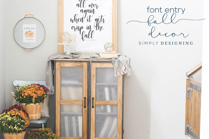 Front Entry Fall Decor Ideas | Front Entry Fall Decor + a FREE Fall Print | 11 | 2020 printable calendar