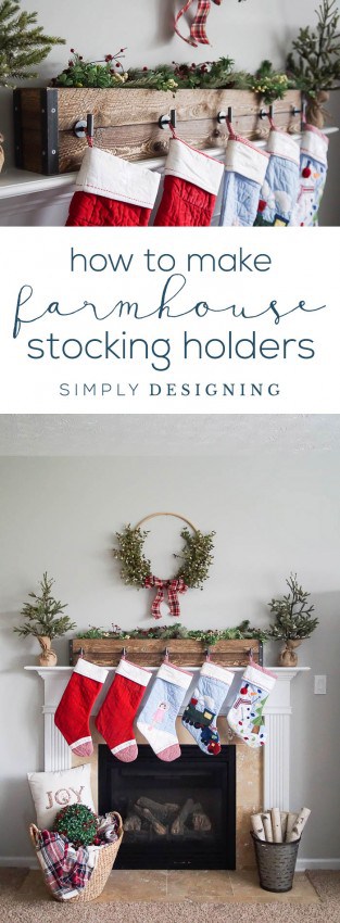 Family Stocking Hooks, Mantle Stocking Holder, Christmas Decor, Rustic,  Farmhouse Decor, Reclaimed Wood, Stocking Hanger, Personalized 