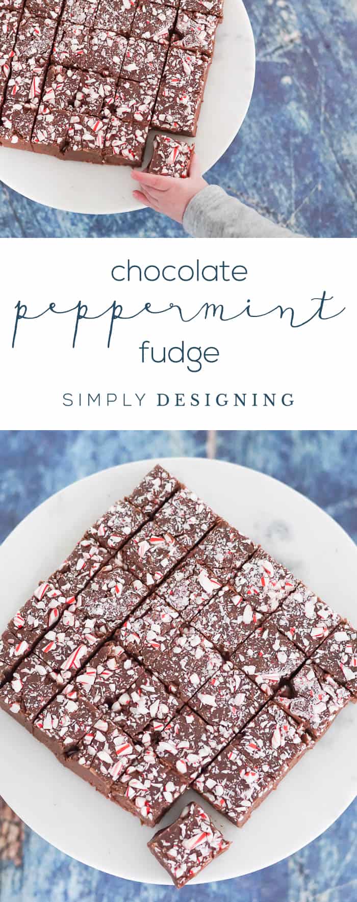 Chocolate Peppermint Fudge Recipe - the BEST chocolate fudge recipe with a hint of peppermint to take this to a whole new level of delicious