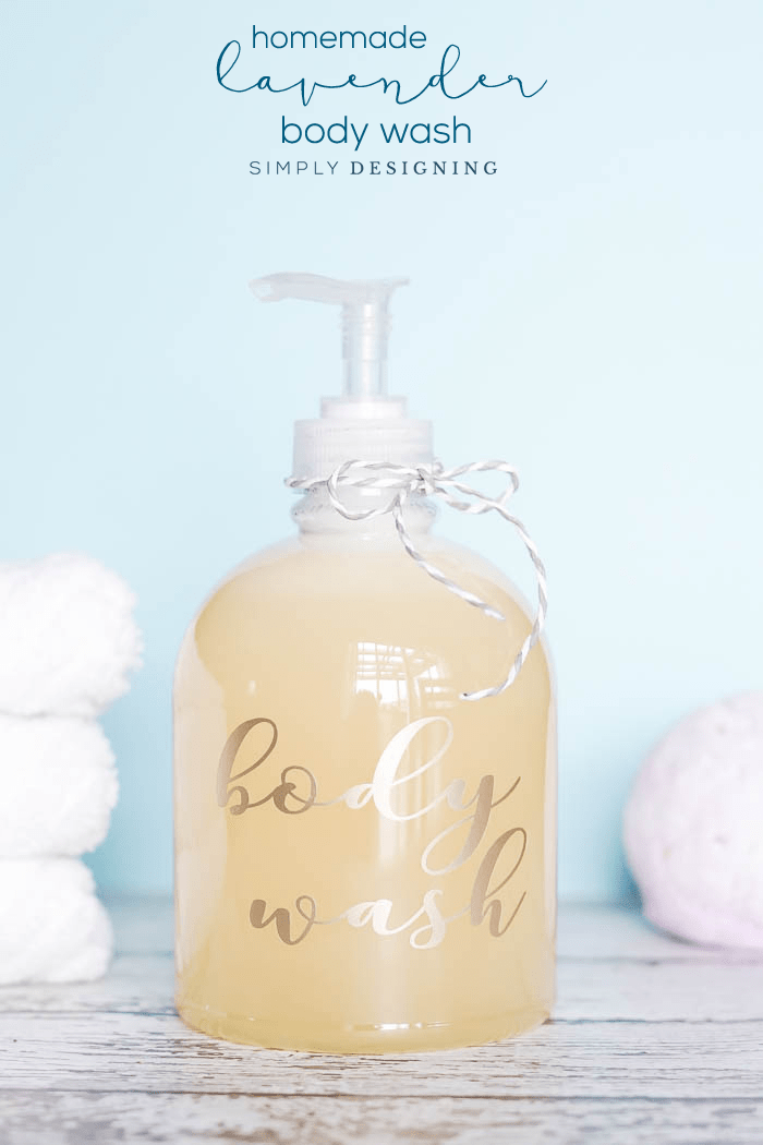 DIY Lavender Body Wash Recipe - an easy homemade body wash recipe - all natural body wash - all natural soap