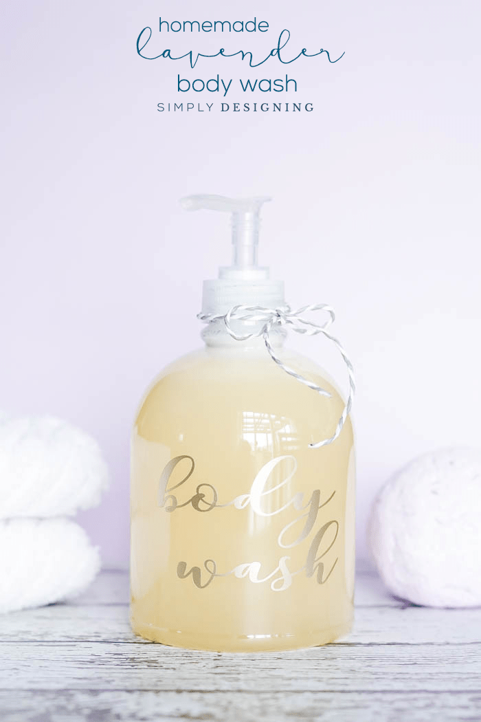 DIY Lavender Body Wash Recipe - an easy homemade body wash recipe - all natural body wash