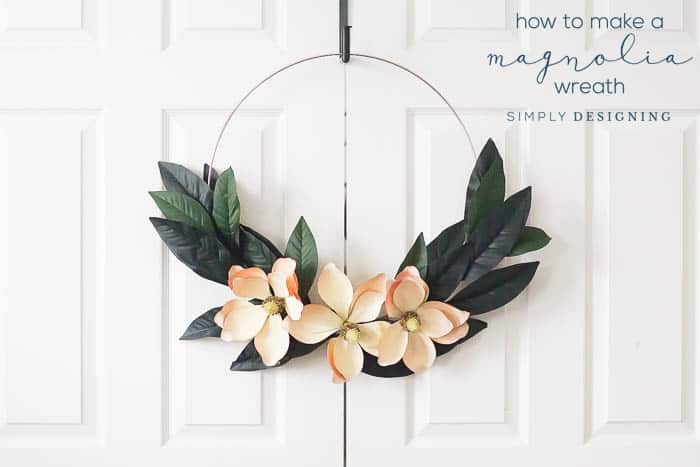 How to make a Farmhouse Magnolia Wreath | How to Make a Farmhouse Magnolia Hoop Wreath | 15 | firewood rack