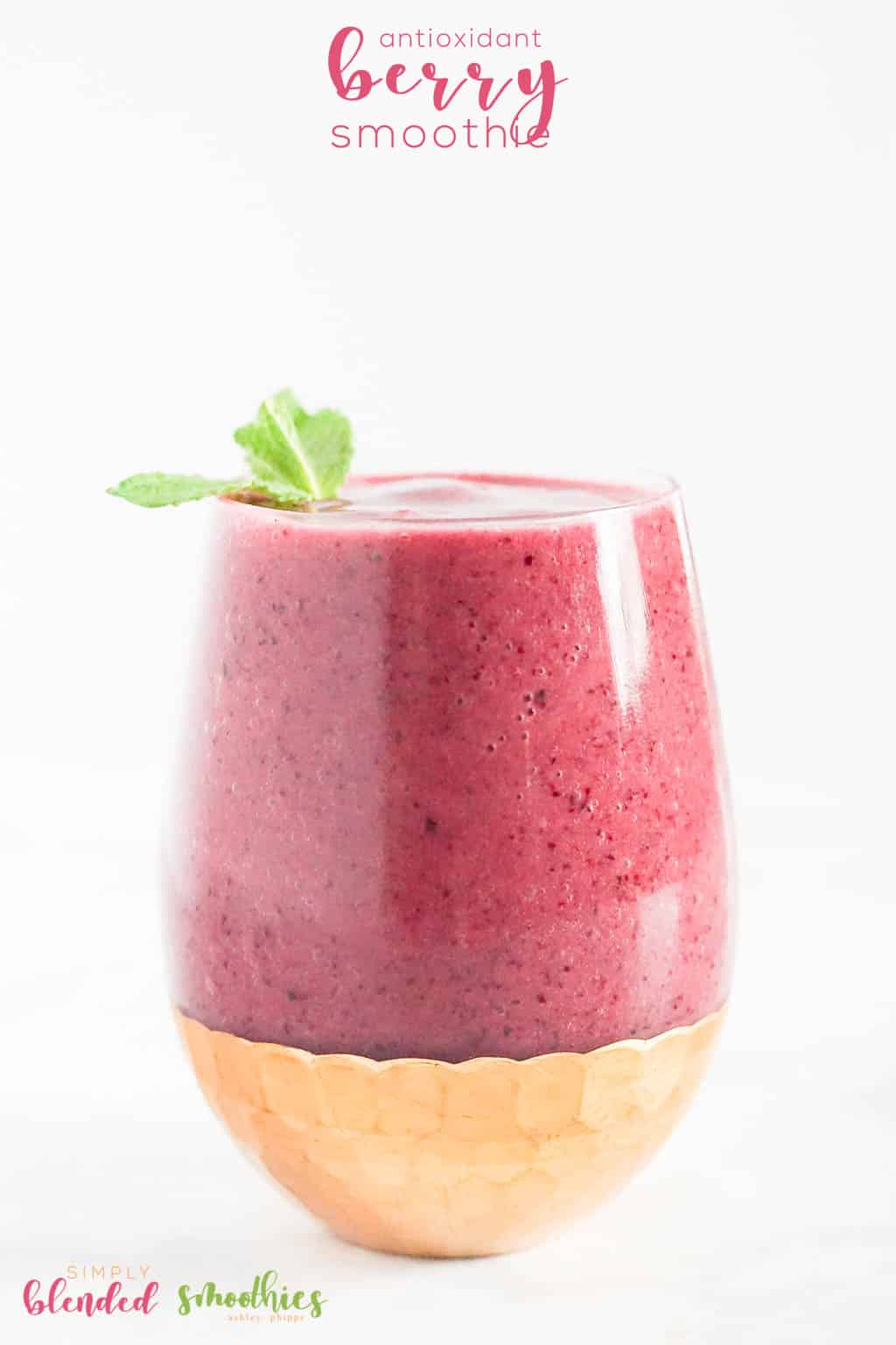 Delicious Antioxidant Berry Smoothie Recipe 3 Delicious Antioxidant Berry Smoothie Recipe - this easy healthy smoothis recipe is full of blueberries cherries and even pomegranate juice for a delicious high antioxidant berry smoothie