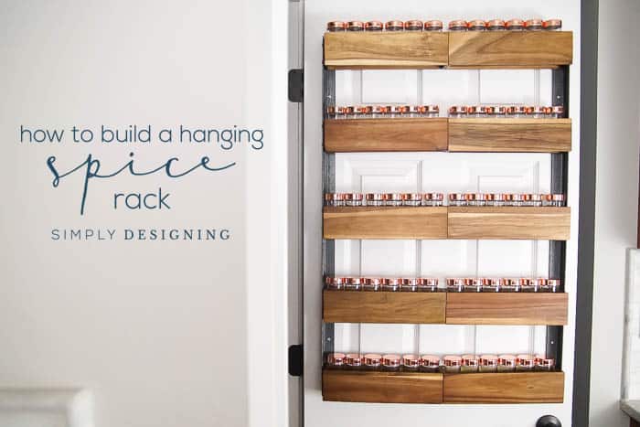 How to Build a DIY Spice Rack that can Hang on your Pantry Door