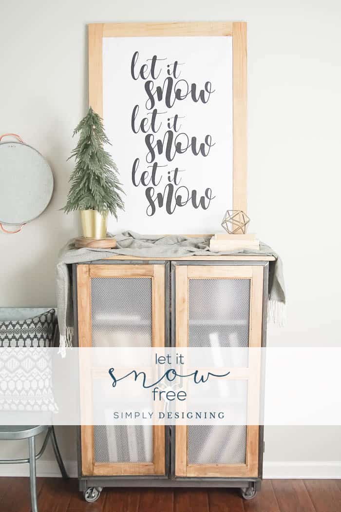 Let It Snow Free Print | Free Winter Print