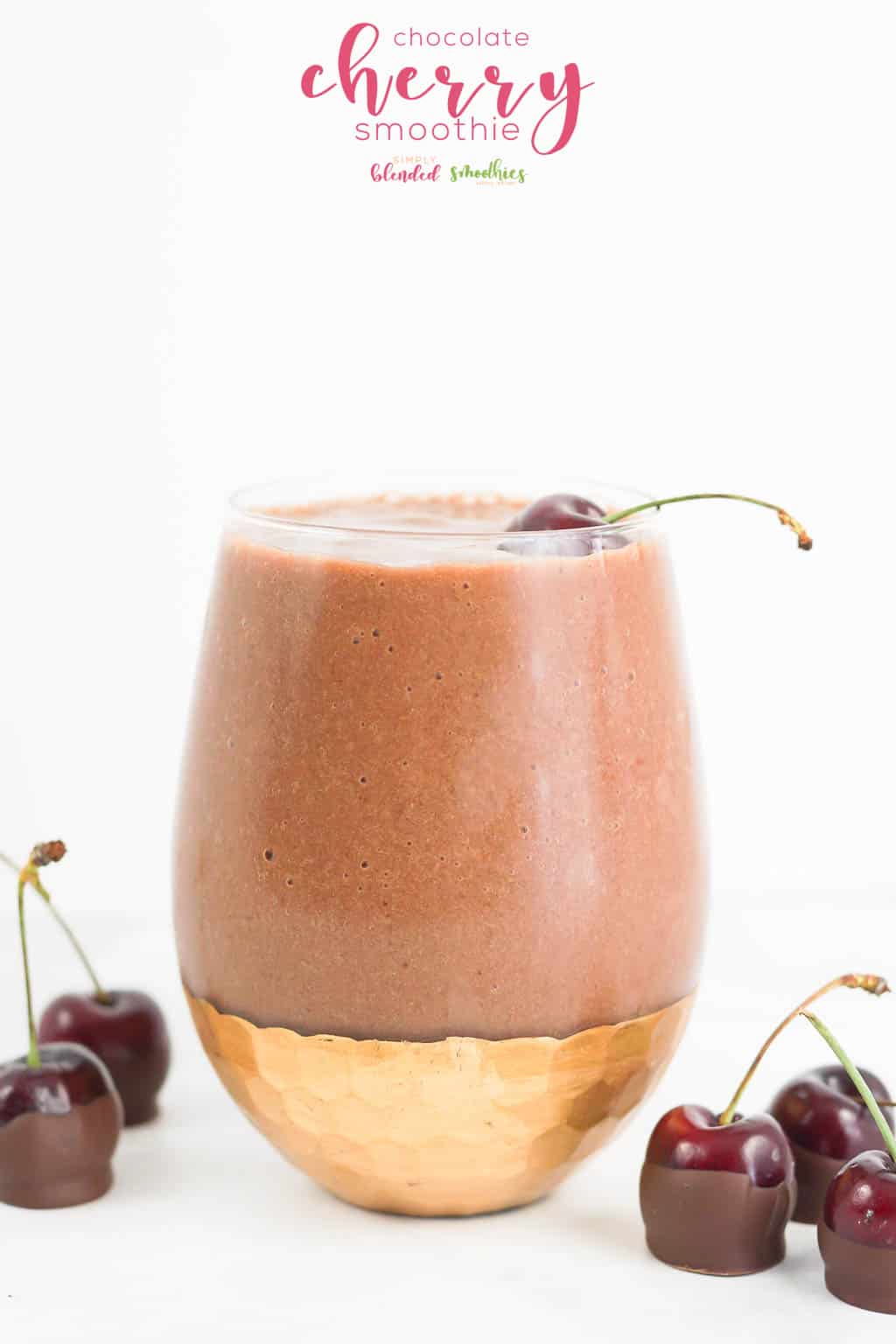 Chocolate Cherry Smoothie 3 Chocolate Cherry Smoothie - an easy and healthy smoothie recipe