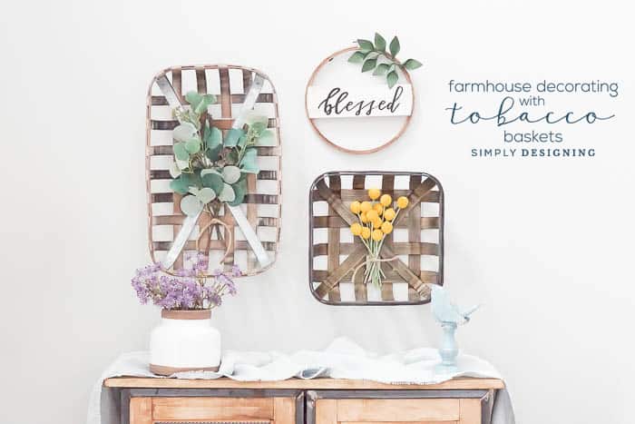 Farmhouse Decorating with Tobacco Baskets 1 | Farmhouse Decorating with Tobacco Baskets | 30 | Farmhouse Fall Centerpiece