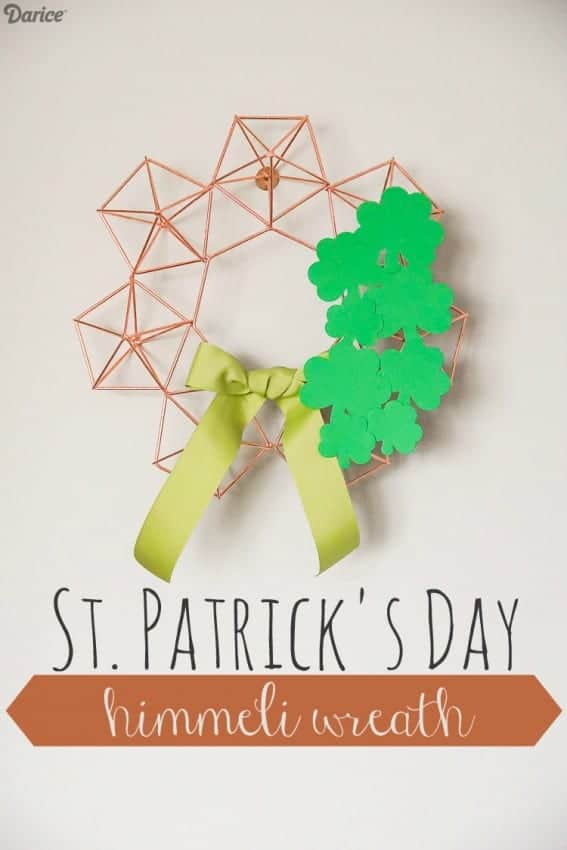 Himmeli Wreath with Shamrocks for St. Patrick's Day