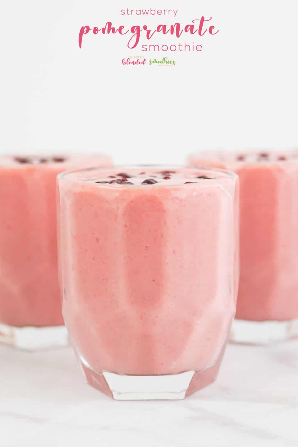 Strawberry Pomegranate Smoothie 3 Homemade Strawberry Pomegranate Smoothie Recipe